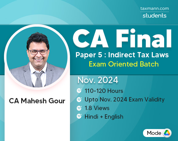 CA Final – Paper 5 | IDT | EXAM ORIENTED BATCH | GOOGLE DRIVE WITH E-BOOKS