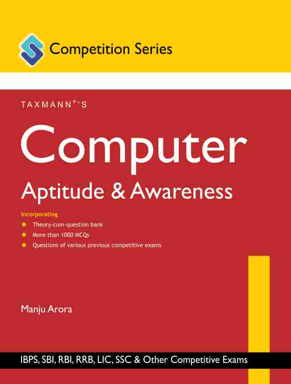 Buy Computer Aptitude & Awareness by Manju Arora | Taxmann Books